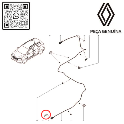 846104896R ALAVANCA DE ABERTURA DA PORTINHOLA DO QUANTE  RN 04896R -4-